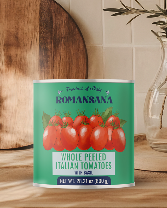 Whole Peeled Italian Tomatoes with Basil
